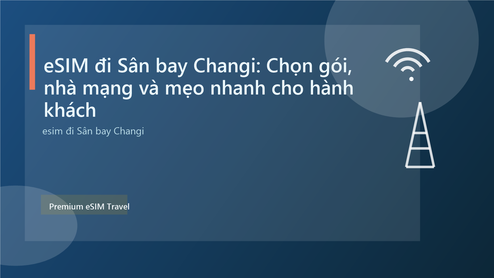 eSIM đi Sân bay Changi: Chọn gói, nhà mạng và mẹo nhanh cho hành khách
