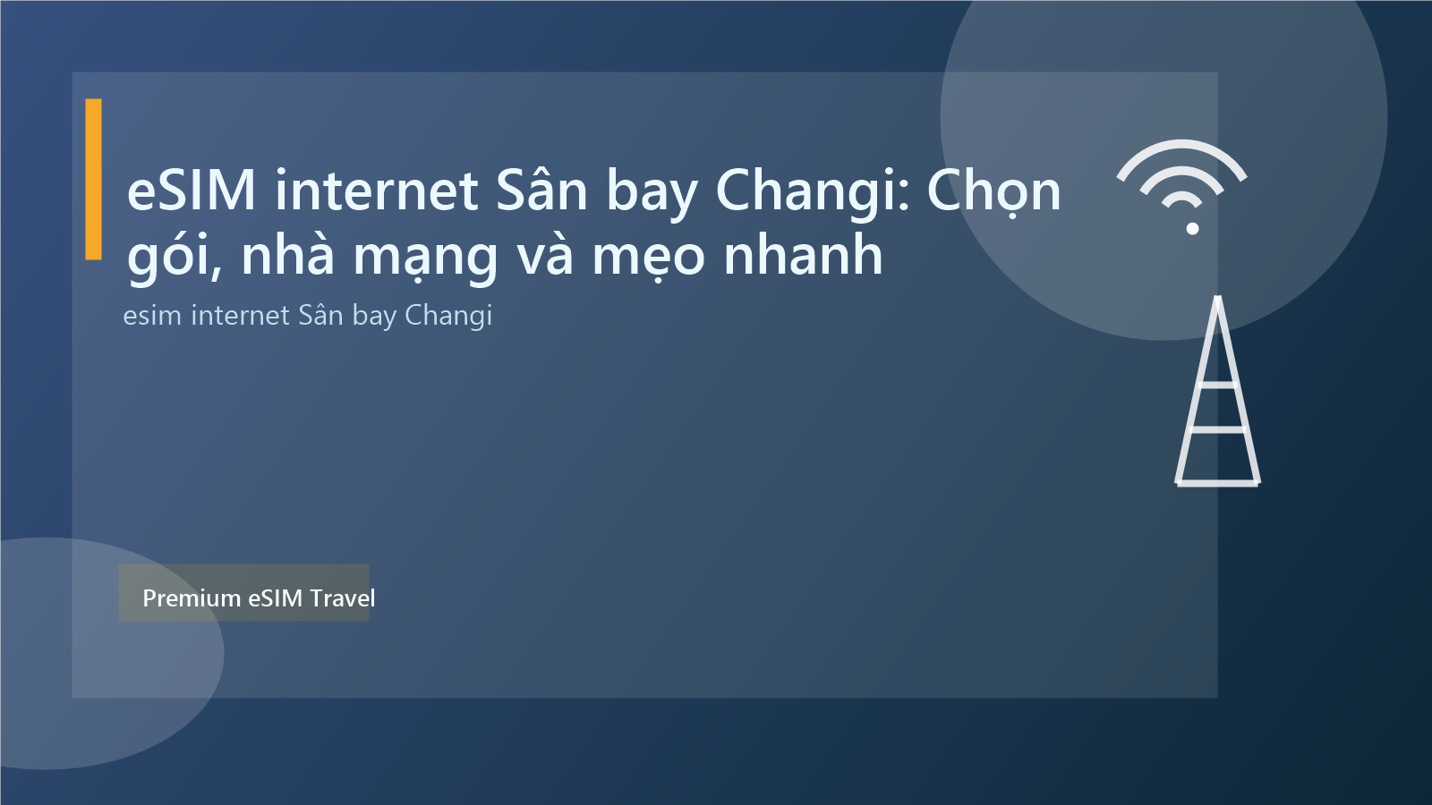 eSIM internet Sân bay Changi: Chọn gói, nhà mạng và mẹo nhanh