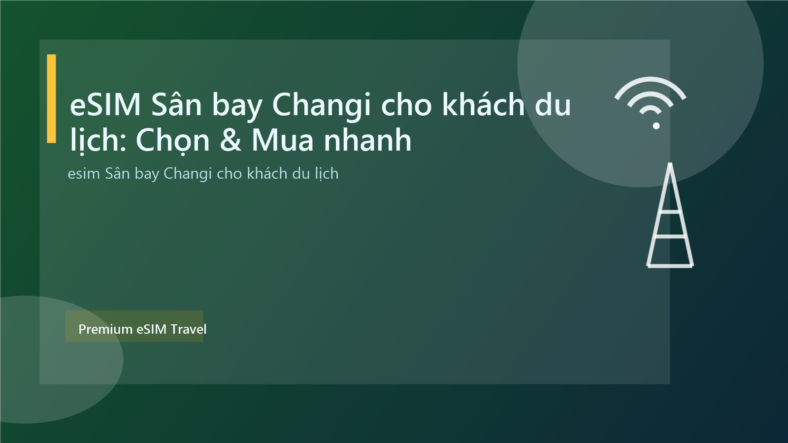 eSIM Sân bay Changi cho khách du lịch: Chọn & Mua nhanh